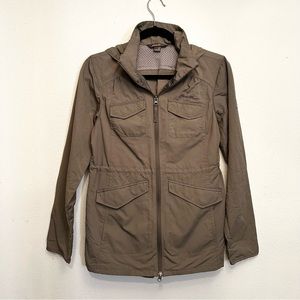 Eddie Bauer Travex Army Green‎ Windbreaker Jacket Coat Size XS